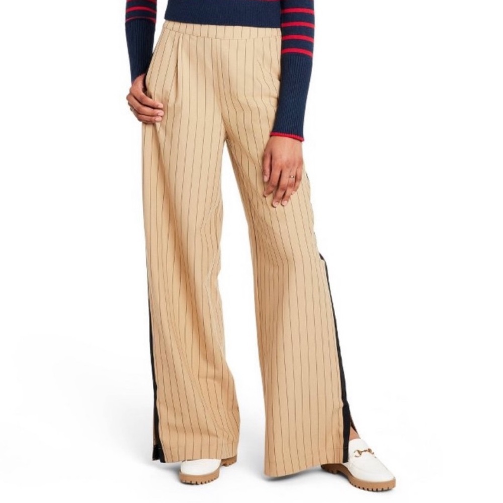 La Ligne Womens Wide Leg Trouser Pants